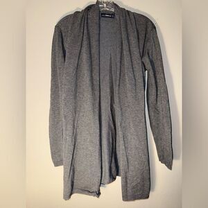 Zara knit open or tie cardigan grey Large